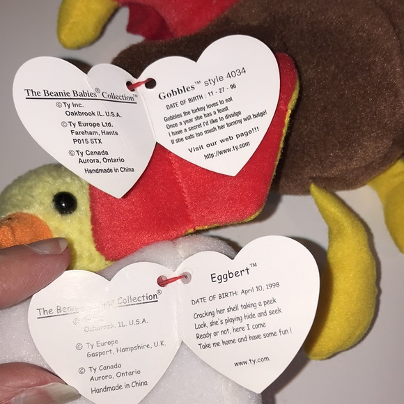 Set of 4 Ty holiday Beanie Babies - Picture 6 of 8